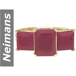 6.25 ct Ruby & Diamond Ring 14kt Gold