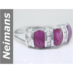 2.08 ct  Burma Ruby & Diamond Ring 14kt Gold New