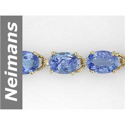 16.00 ct Tanzanite Bracelet 14kt Gold