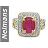 Image 1 : 3.75 ct Ruby & Diamond Ring 14kt Gold