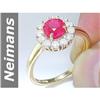 Image 1 : 1.50 ct Ruby & Diamond Ring 14kt Gold