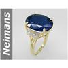 Image 1 : 109 12.54 ct Sapphire & Diamond Ring 14kt Gold