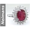 Image 1 : 7.16 ct Ruby & Diamond Ring 14kt Gold