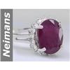 Image 1 : Gem quality 9.25 ct Ruby & Diamond Ring 14kt Gold