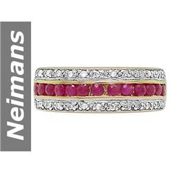 .78 ct Ruby & Diamond Ring 14kt Gold