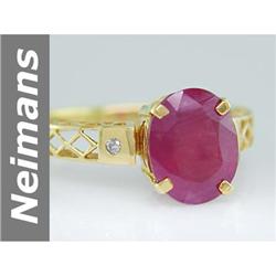 Popular 2.25 ct Ruby & Diamond Ring 14kt Gold