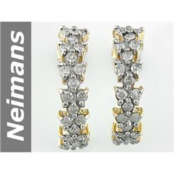 1.25 ct Diamond Earrings 14kt Gold