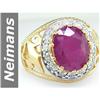 Image 1 : 6.49 ct Ruby & Diamond Ring 14kt Gold
