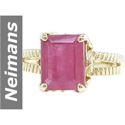 4.10 ct Ruby Ring 14kt Gold