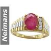 Image 1 : 2.19 ct Ruby & Diamond Ring 14kt Gold