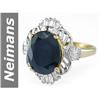 Image 1 : 6.93 ct Sapphire & Diamond Ring 14kt Gold