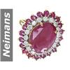 Image 1 : 16.79 ct Ruby & Diamond Ring 14kt Gold