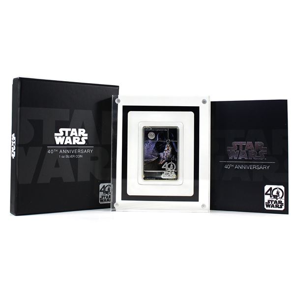 2017 Niue $2 Star Wars-A New Hope 40th Anniversary Fine Silver w/ Selective Colour (Tax Exempt)