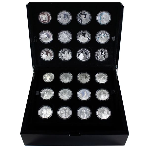 *2014-2015 Elizabeth II-Princess to Monarch 24-piece Set of Silver Coins Compiled by RCM