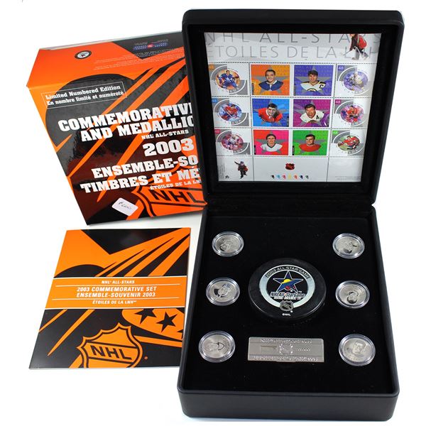 2003 Canada Post NHL All-Stars Commemorative Stamp & Medallion Set