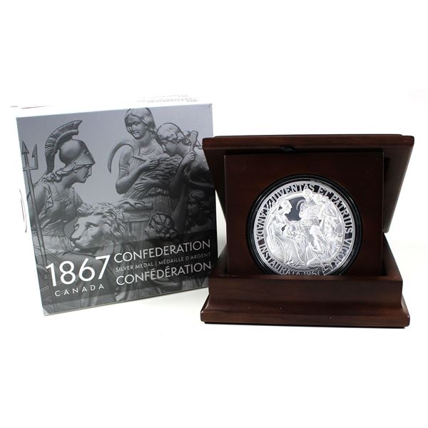 2017 Canada 1867 Confederation Medal Restrike, Canadian Heritage Mint 10oz Fine Silver (Tax Exempt)