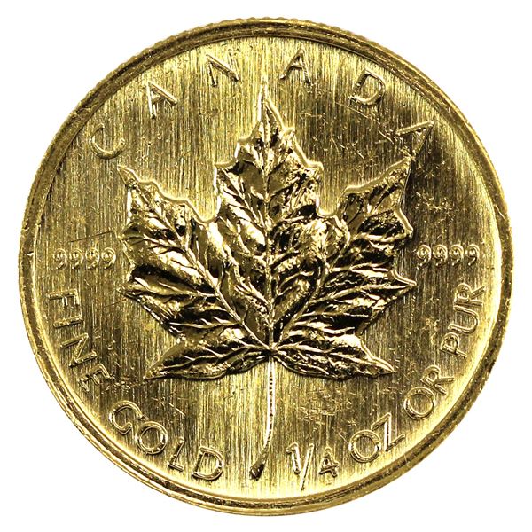 1 4oz 1998 Canada 10 9999 Gold Coin Tax Exempt 1-4oz-1998-canada-10-9999-gold-coin-tax-exempt