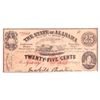 Image 1 : Alabama  25-cents 1863 Confederate treasury note