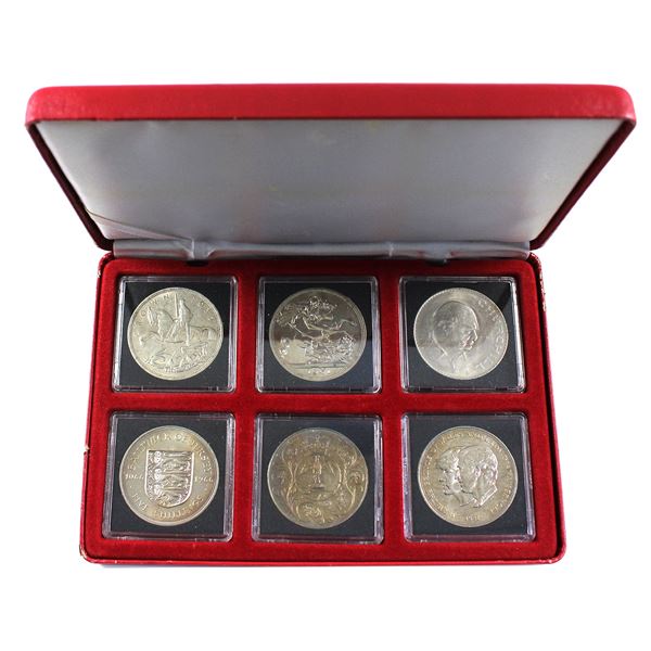 1935-1981 United Kingdom 6-piece Commemorative Crown Collection