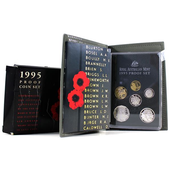1995 Australia, 50th Anniversary WWII 6-Piece Commemorative Proof Set