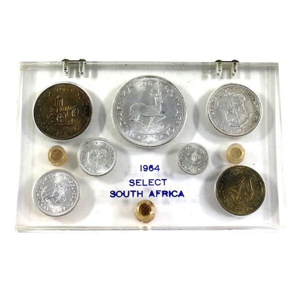 1964 South Africa 7-piece Year Set. Warm Natural Tones with Hints of Original Lustre!