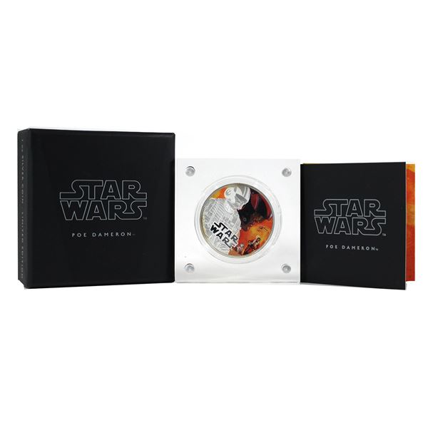 2016 Niue $2 The Force Awakens-Poe Dameron 1oz Fine Silver with Selective Colour (Tax Exempt)