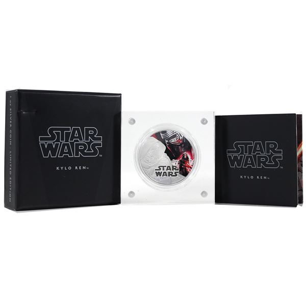 2016 Niue $2 The Force Awakens-Kylo Ren 1oz Fine Silver with Selective Colour (Tax Exempt)