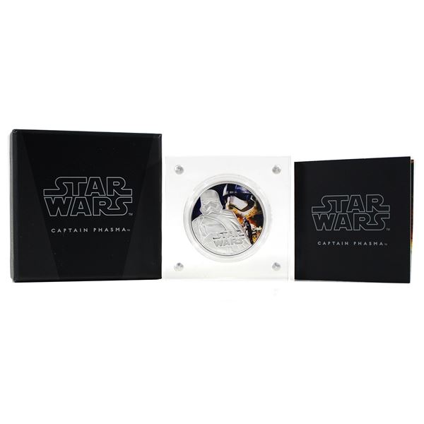 2016 Niue $2 The Force Awakens-Captain Phasma 1oz Fine Silver with Selective Colour (Tax Exempt)