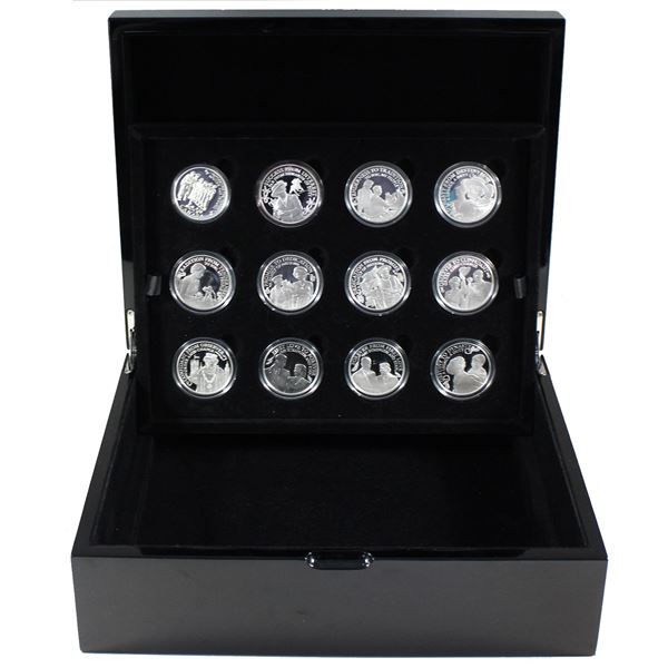 *Commonwealth 2014-2015 Elizabeth II-Princess to Monarch 24-piece Set of Silver Coins Compiled by RC