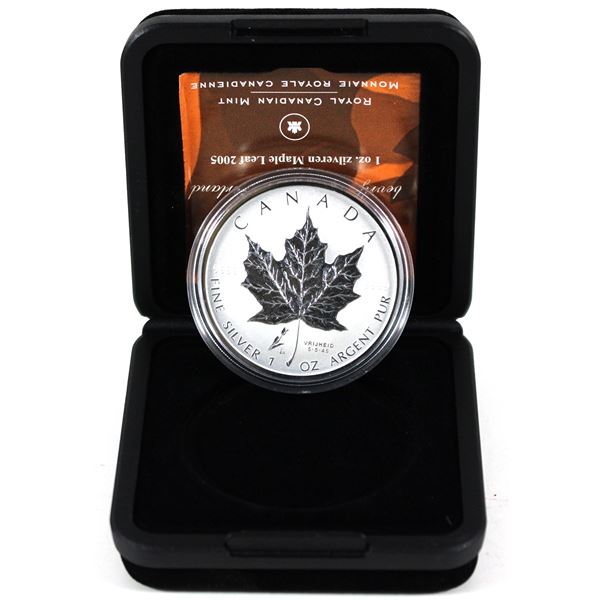Canada 2005 $5 Liberation of Netherlands Silver Maple Leaf 1oz Fine Silver Coin (Tax Exempt)