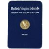 Image 1 : 1980 Franklin Mint-British Virgin Islands $25 Proof. 1.5g .500 Gold Coin. Contains appx. 0.024oz Pur