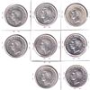 Image 2 : Estate Lot of 8x 1949 Silver Dollars. 8pcs