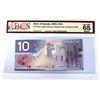 Image 1 : BC-63aA 2001 $10 BCS Certified GUNC-65 Original, Knight-Thiessen, Replacement, FDV9177114