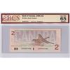 Image 1 : BC-55c-i 1986 $2 BCS Certified GUNC-65 Original, Bonin-Thiessen, Changeover, EGR6567304