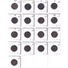 Image 1 : Lot of 17x 1856-1901 Canada Large Cent Coins Fine (imp). 17pcs.