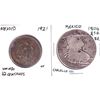 Image 1 : Estate Lot of Mexico 1804OMT.H. 8 Reales & 1921 10 Centavos. 2pcs