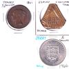 Image 1 : Estate Lot of Jersey 5 Reichmark Token, 1861 1/13 Shilling & 1966 5 Shilling. 3pcs