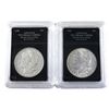 Image 1 : 1878 & 1879 USA Morgan Silver Dollars in Bradford Exchange Holders. 2pcs