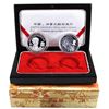 Image 1 : Canada/China 1998 Norman Bethune's Arrival to Canada-60th Anniversary 2-Piece Set of Fine Silver Coi
