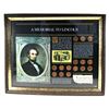Image 1 : *USA Memorial to Lincoln Set of 16x Pennies in Wooden Display Frame