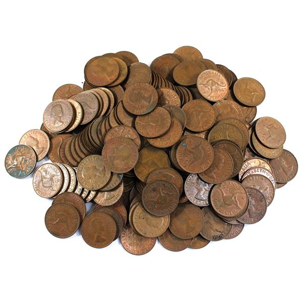 *Australia  1953-1964 Assorted Elizabeth II Pennies 200pcs