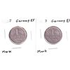 Image 1 : Germany 1960J & 1961J 1 Mark Coins EF. 2pcs