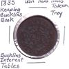 Image 1 : 1835 USA Hard Times Token. Bucklin's Book Keeping, Interest Tables