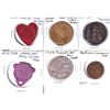 Image 1 : 6x World Assorted Tokens & Medallions. Canada, Great Britain, & Others! 6pcs.