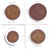 Image 1 : 4x Canada, Vanessa ON-H. Bartholomew Merchant Tokens. Incl: 10-cent, 25-cent, 50-cent, & $1. 4pcs.