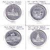 Image 1 : 4x 1963 USA Capital Medals State Souvenirs. Includes: Sacramento CA, Denver CO, Springfield IL, & Co