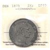 Image 1 : Denmark 1875 Silver 2 Kroner ICCS EF40. Hints of Original Lustre Over Pleasing Russet Surface