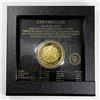 Image 2 : Niue 2020 Niue $1 gold plated Fine Silver Onyx Scarabaeus with Tiger Onyx insert (Tax Exempt)