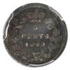 Image 2 : 5-cent 1870 Wide Border PCGS AU53. Elegant Hues of Deep Indigo and Mauve