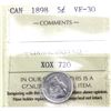 Image 1 : 5-cent 1898 ICCS VF30